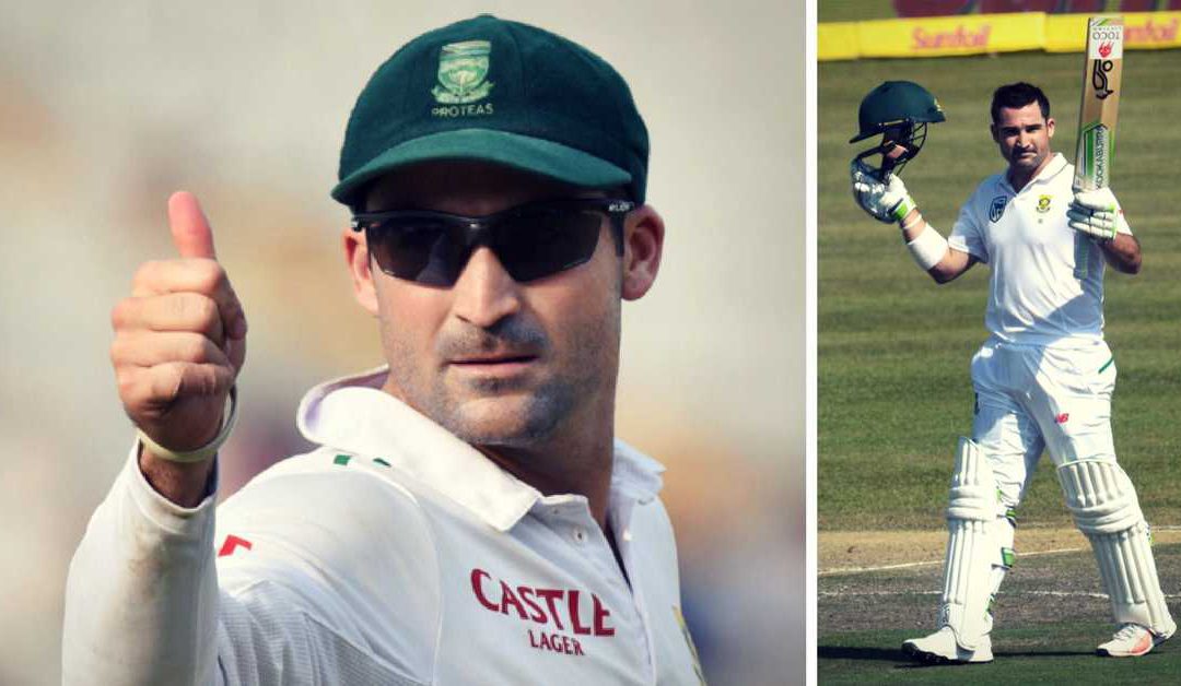Dean Elgar is batting for South Africa